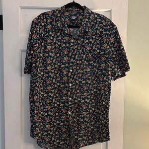 Men's Multicolor Floral Button Down Shirt